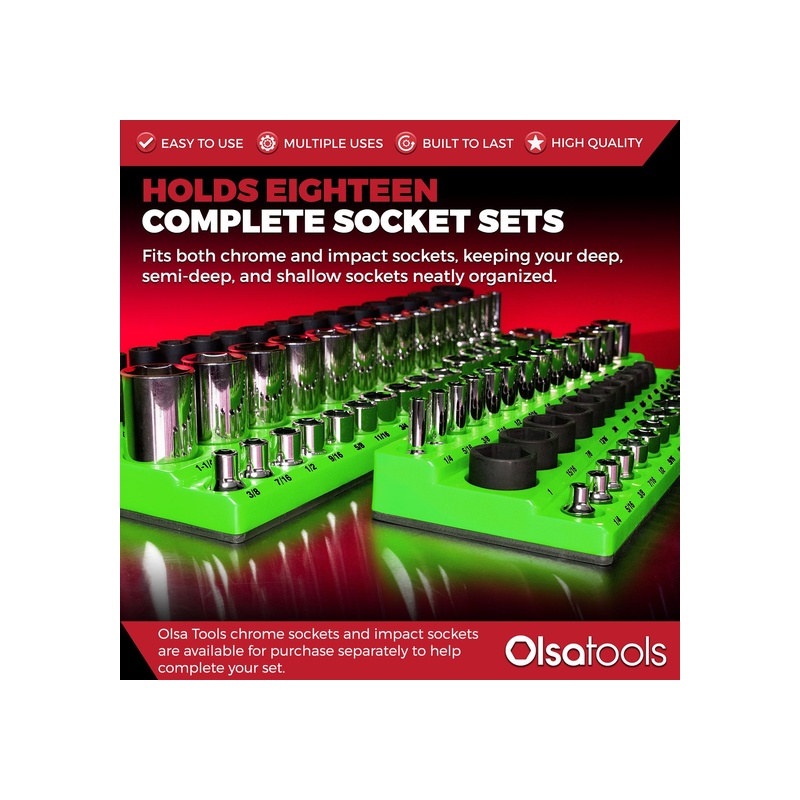 3-Row Magnetic Socket Holders - 图片 93
