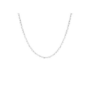 Lab Grown White Sapphire Mosaic Tennis Necklace