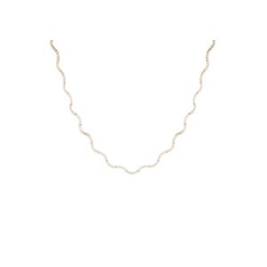 Lab Grown Diamond Wave Tennis Necklace