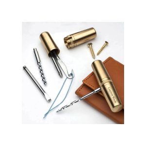 Beautiful Brass Capsule Multi-Tools