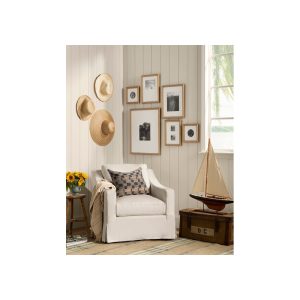 Rowan Slipcovered Swivel Armchair