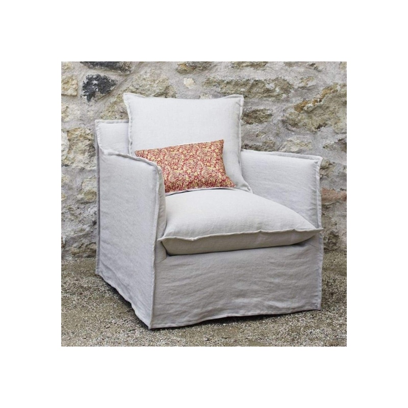 Chic Slipcovered Chair - 图片 2