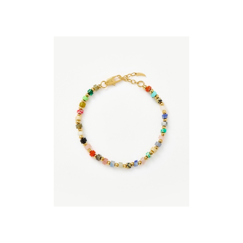 Beaded Bracelet | 18ct Gold Plated/Multi Beaded