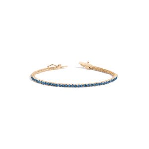 Lab Grown Blue Sapphire Tennis Bracelet