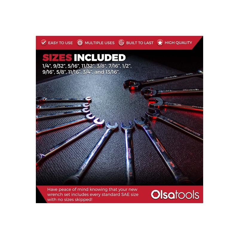 120 Tooth Ratcheting Wrench Set - 图片 9
