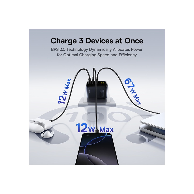 Baseus PicoGo AE21 Fast Charger 2C+U 100W - 图片 10