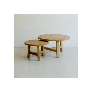Reclaimed Wood Round Coffee Table