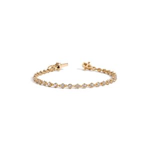 Lab Grown Diamond Georgian Tennis Bracelet