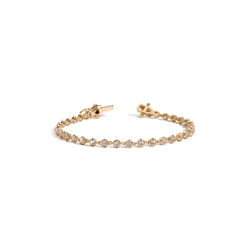 Lab Grown Diamond Georgian Tennis Bracelet