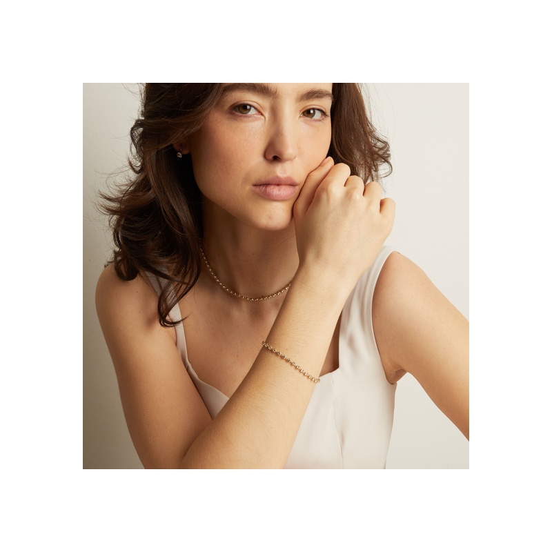 Lab Grown Diamond Georgian Tennis Bracelet - 图片 6