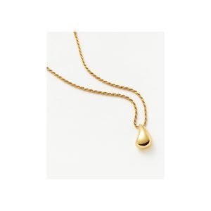Savi Sculptural Droplet Pendant Necklace | 18ct Gold Vermeil