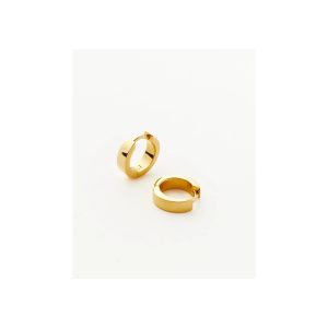 Chubby Tunnel Huggies | 18ct Gold Plated
