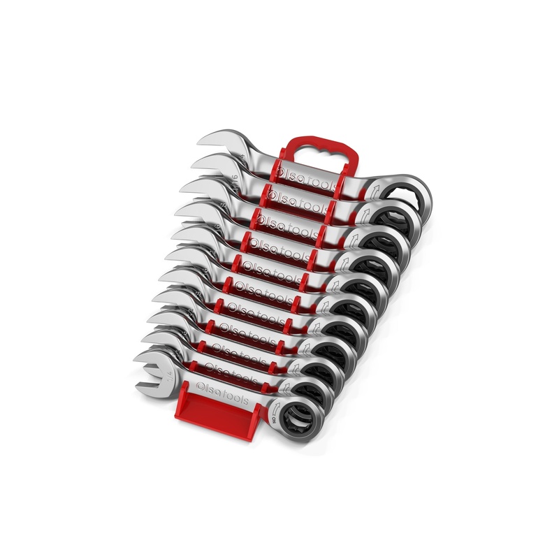 120 Tooth Stubby Ratcheting Wrench Set - 图片 2