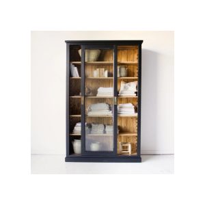 Reclaimed Wood Sliding Glass Door Cabinet | Floor Sample