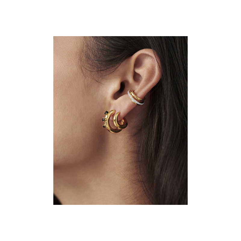 Celestial Pave Ear Cuff | 18ct Gold Plated/Cubic Zirconia - 图片 3