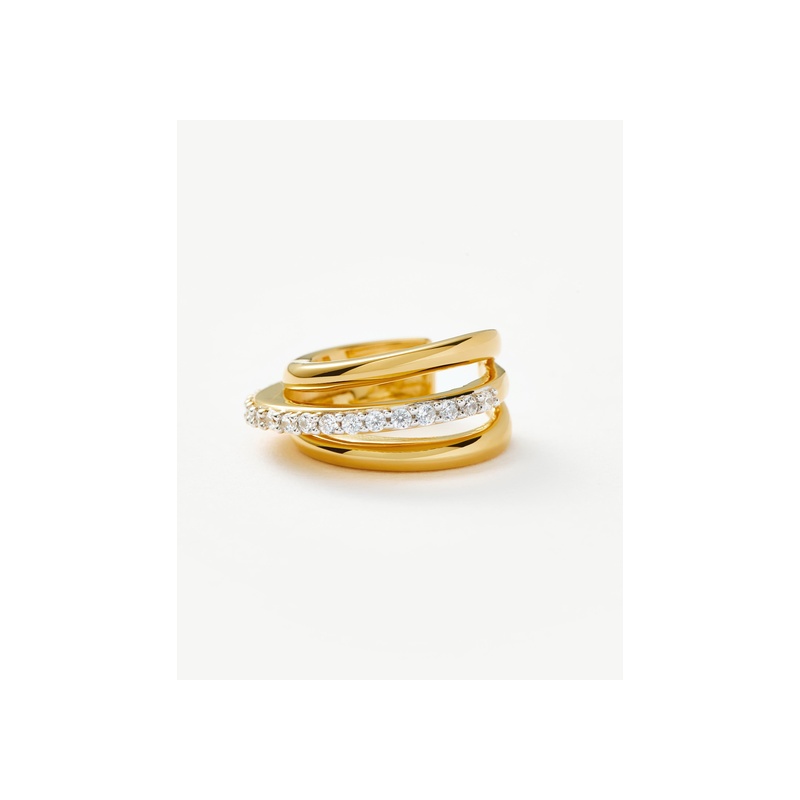 Celestial Pave Ear Cuff | 18ct Gold Plated/Cubic Zirconia - 图片 4