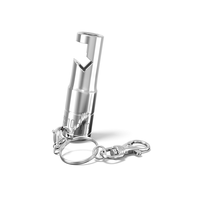 10 mm Socket Bottle Opener Keychain