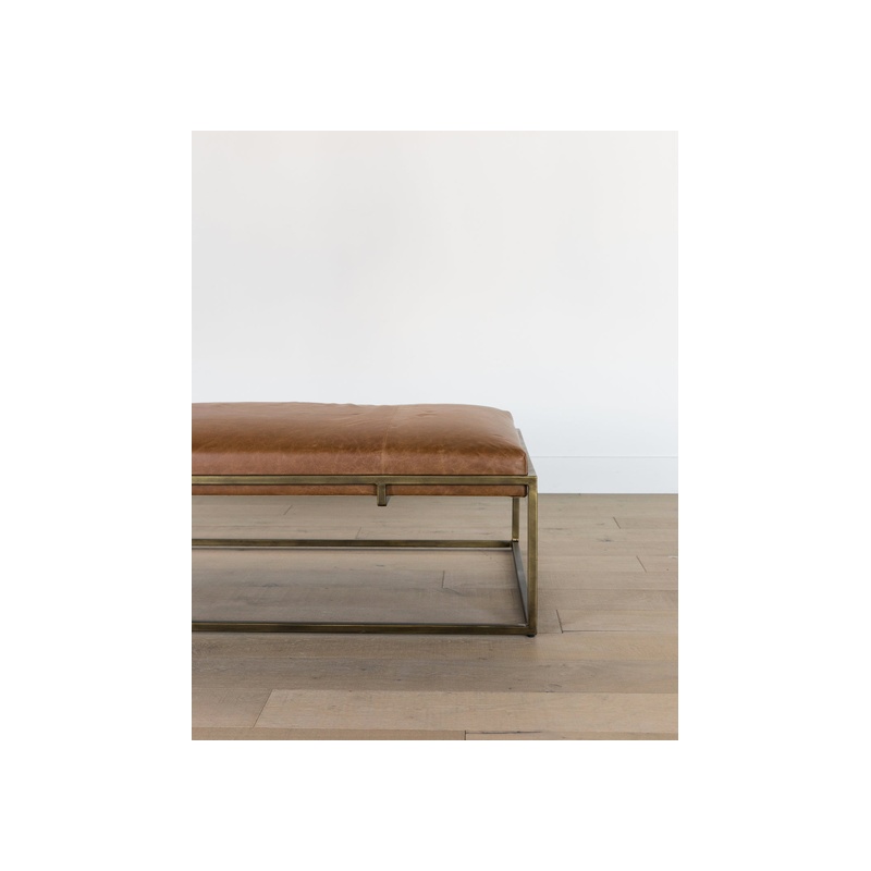 Harlow Leather Coffee Table - 图片 4