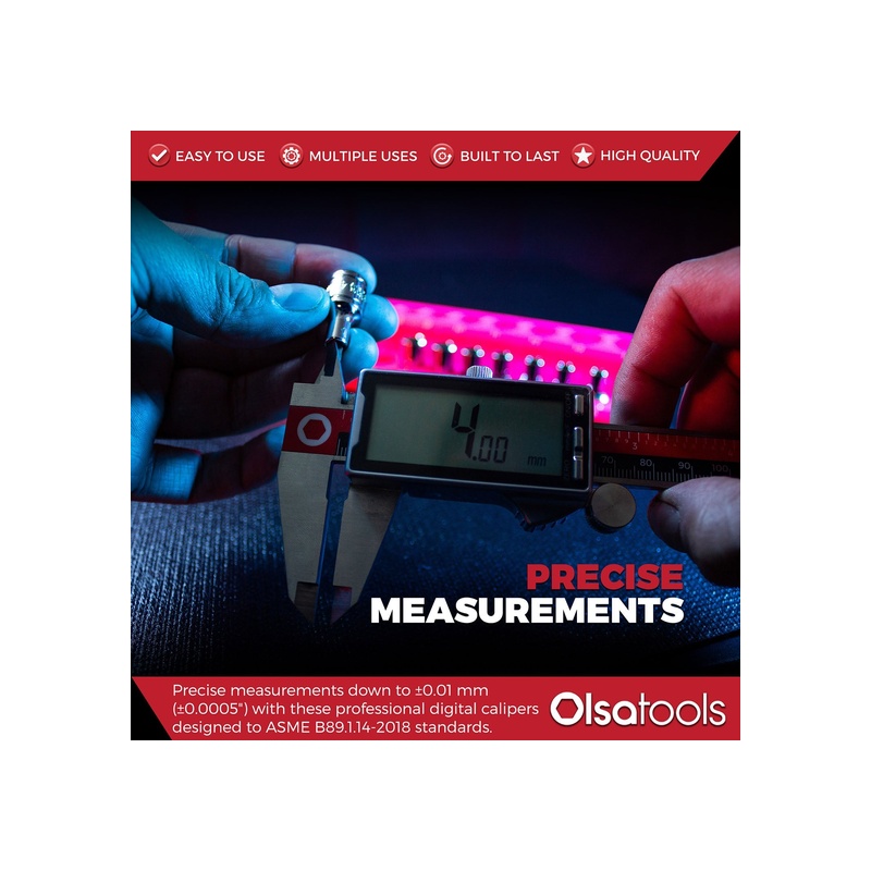 6-Inch Digital Measuring Caliper With Calibration Certificate - 图片 2