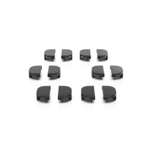 Locking End Caps for Aluminum Socket Rails | 12-Pack End Caps