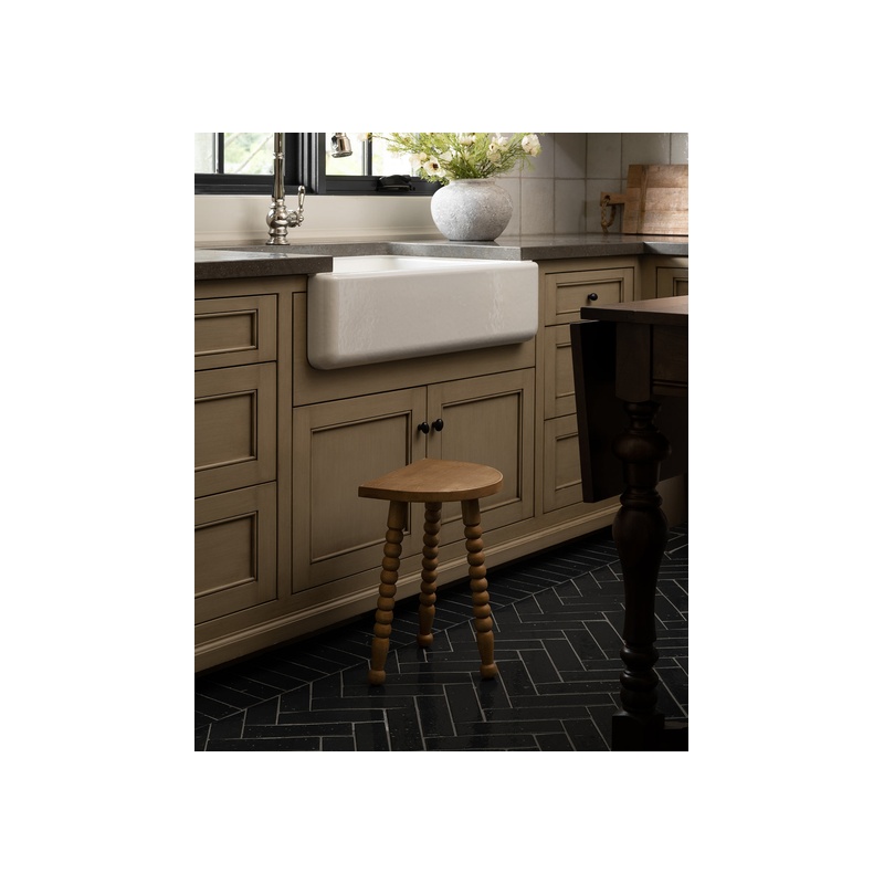 Alice Honey Wood Stool - 图片 3