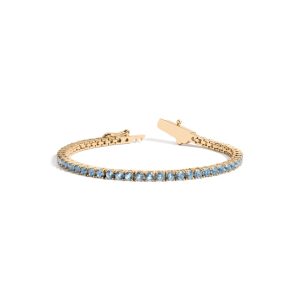 Lab Grown Aquamarine Tennis Bracelet