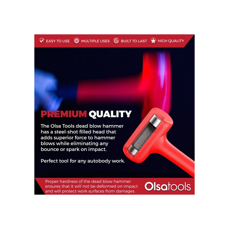 3-Pound Dead Blow Hammer With Polyurethane Head - 图片 6