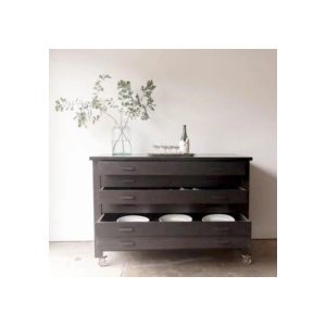 Reclaimed Wood Map Chest of Drawers