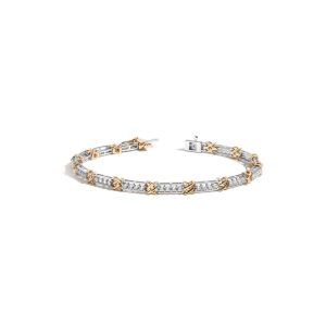 Lab Grown Diamond X Tennis Bracelet