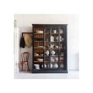 Reclaimed Wood Sliding Glass Door Cabinet