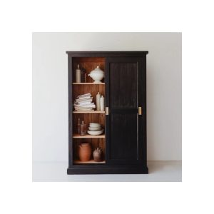 Reclaimed Wood Sliding Paneled Door Wardrobe