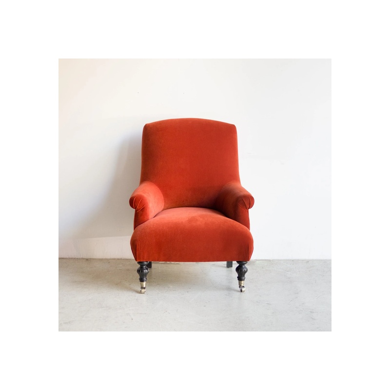 Bellecour Arm Chair | Emile Velvet Burnt Orange