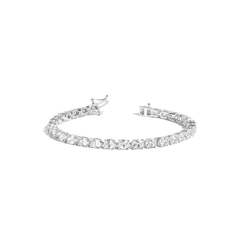 Lab Grown Diamond Oval Tennis Bracelet