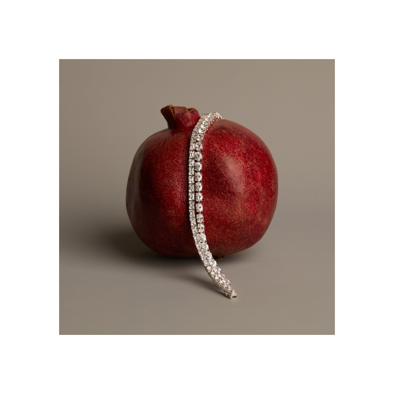 Lab Grown Diamond Oval Tennis Bracelet - 图片 6
