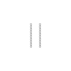 Lab Grown Diamond Bezel Tennis Earrings