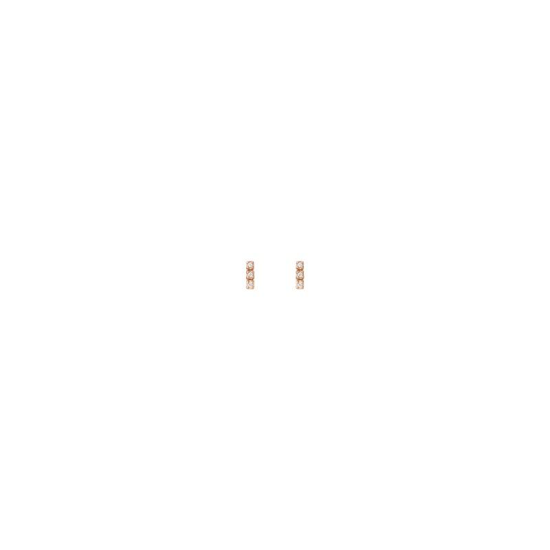 Petite Lab Grown Diamond Tennis Earrings - 图片 4