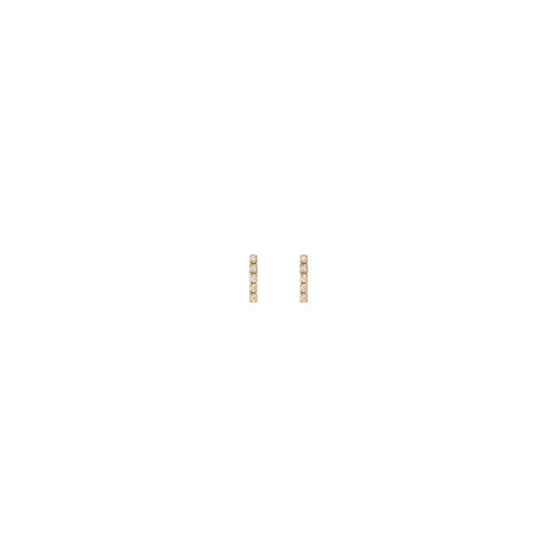 Petite Lab Grown Diamond Tennis Earrings - 图片 6