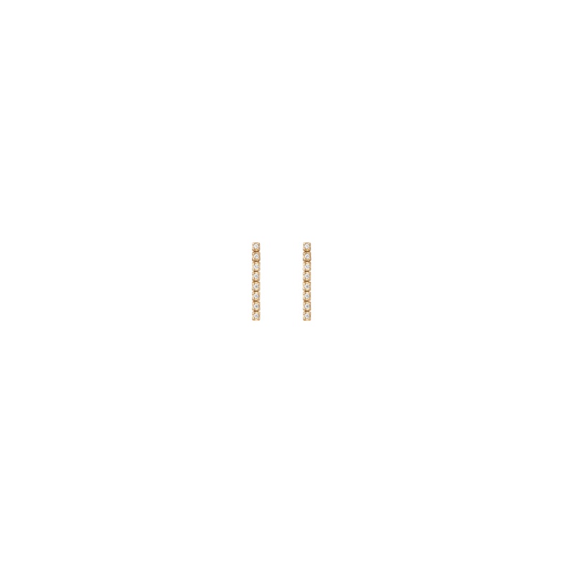 Petite Lab Grown Diamond Tennis Earrings - 图片 9
