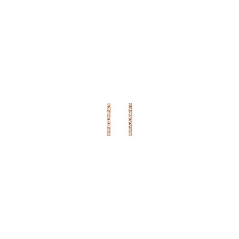 Petite Lab Grown Diamond Tennis Earrings - 图片 10