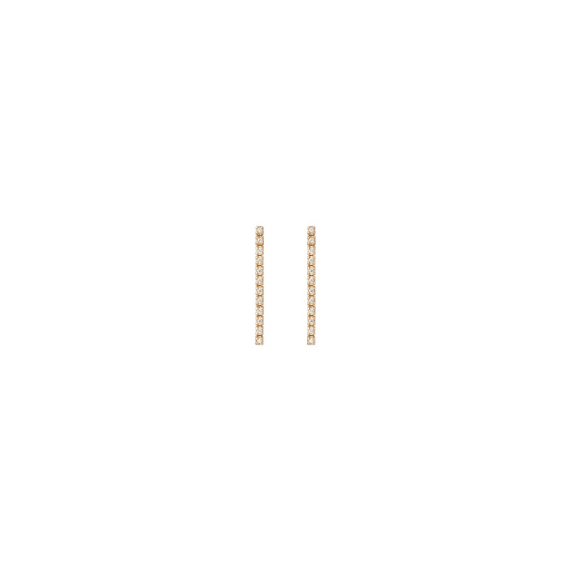 Petite Lab Grown Diamond Tennis Earrings - 图片 12