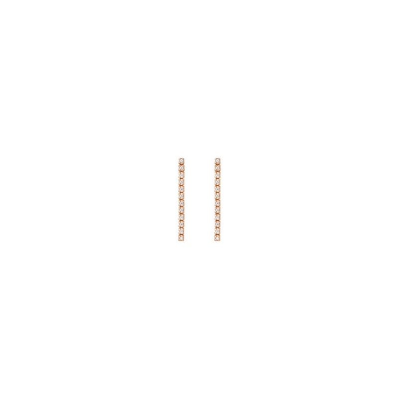 Petite Lab Grown Diamond Tennis Earrings - 图片 13