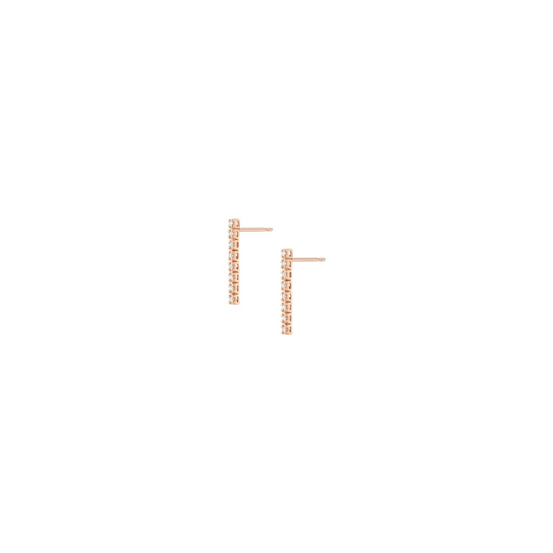 Petite Lab Grown Diamond Tennis Earrings - 图片 22