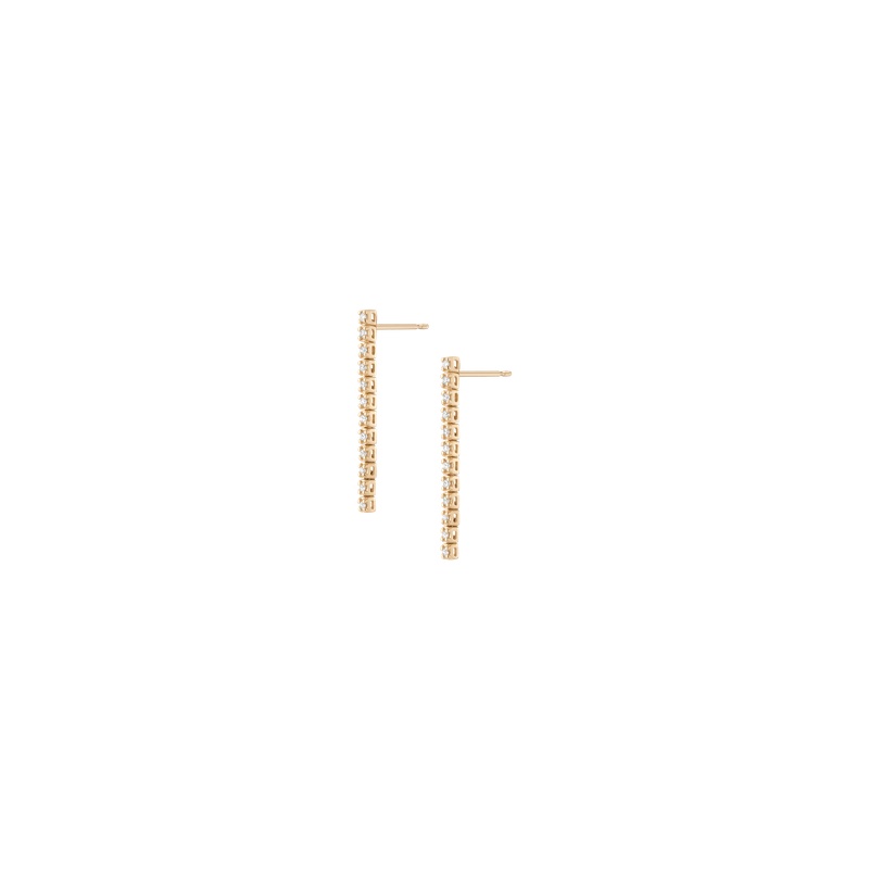 Petite Lab Grown Diamond Tennis Earrings - 图片 24