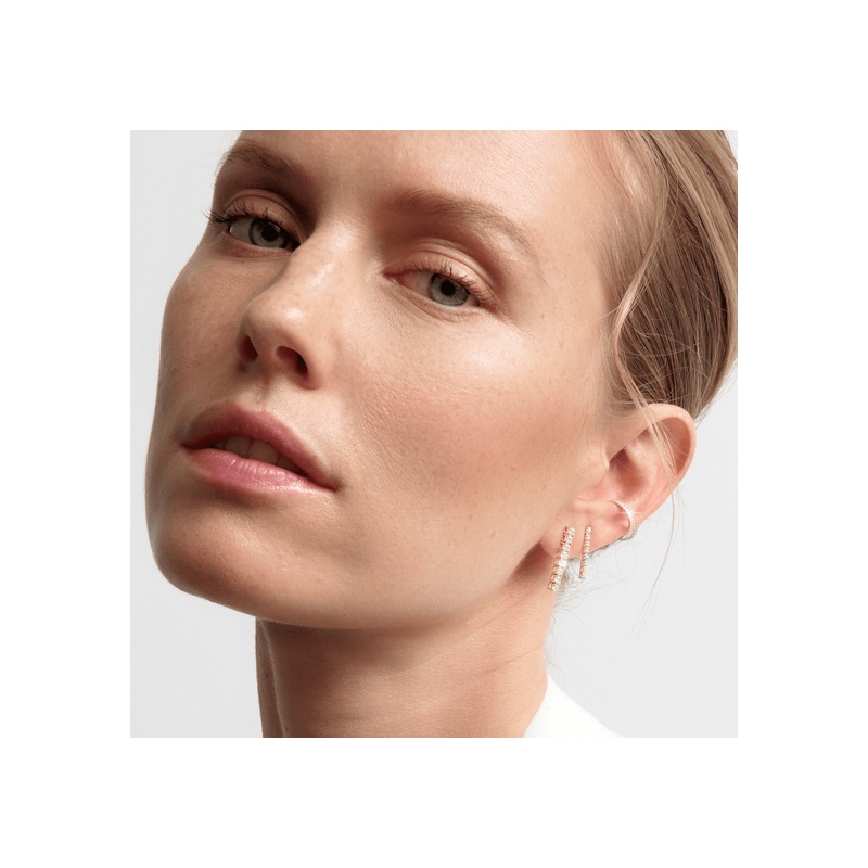 Petite Lab Grown Diamond Tennis Earrings - 图片 26