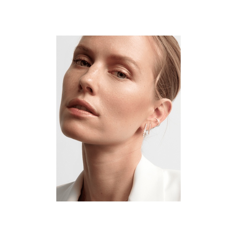 Petite Lab Grown Diamond Tennis Earrings - 图片 28