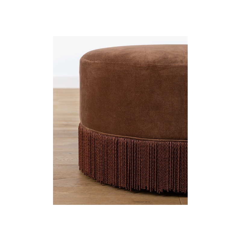 Astrid Fringe Ottoman - 图片 4