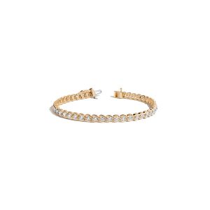 Lab Grown Diamond Bezel Estate Tennis Bracelet