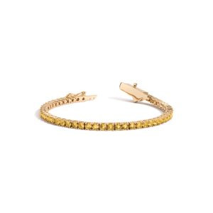 Lab Grown Citrine Tennis Bracelet