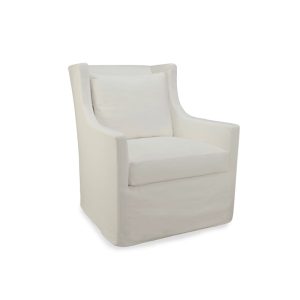 Modern Wingback Slipcovered Chair
