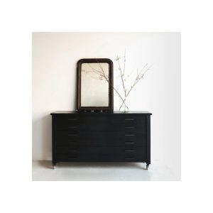 Reclaimed Wood Map Chest Console
